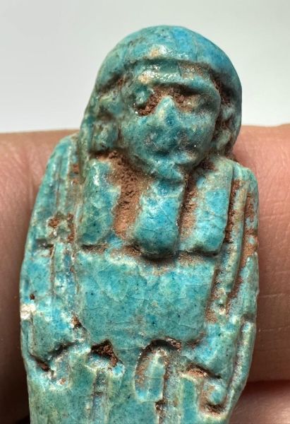 Picture of   Ancient Egypt. FAIENCE USHABTI . LATE PERIOD. 600 - 300  B.C
