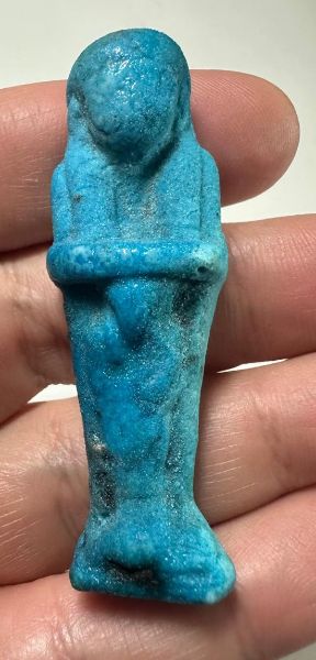 Picture of   Ancient Egypt. FAIENCE USHABTI . LATE PERIOD. 600 - 300  B.C