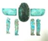 Picture of Ancient Egypt. FAIENCE SET OF A WINGED SCARAB . LATE PERIOD. 600 - 300  B.C