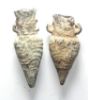 Picture of Ancient Levant. ROMAN. 300 - 400 A.D . AMPHORA LEAD AMULETS. (TWO)
