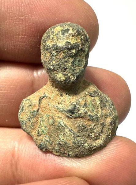 Picture of Ancient Levant. Roman Bronze Bust of a male. 200 - 300 A.D