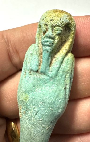 Picture of   Ancient Egypt. FAIENCE USHABTI.LATE PERIOD.  600 - 300  B.C