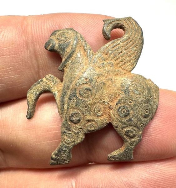 Picture of  Ancient Levant. Roman Bronze Griffin . 200 - 300 A.D