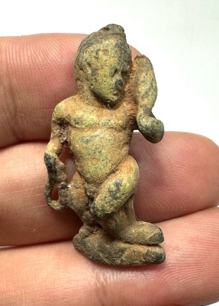 Picture of Roman. 1st-2nd century AD. Bronze statuette (40 x 20 mm) of a dwarf (or Attis?)