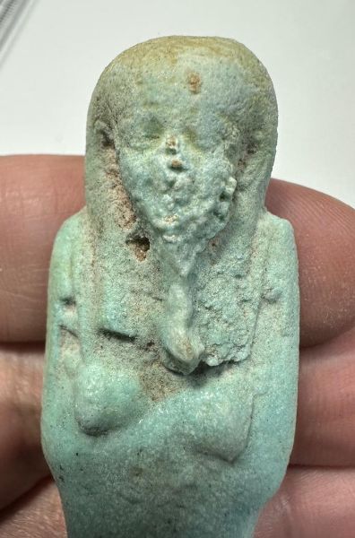 Picture of  Ancient Egypt. FAIENCE USHABTI.LATE PERIOD.  600 - 300  B.C
