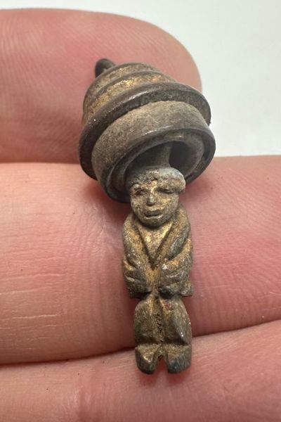 Picture of Ancient Roman Gilded Bronze part of a bell? 400 - 500 A.D