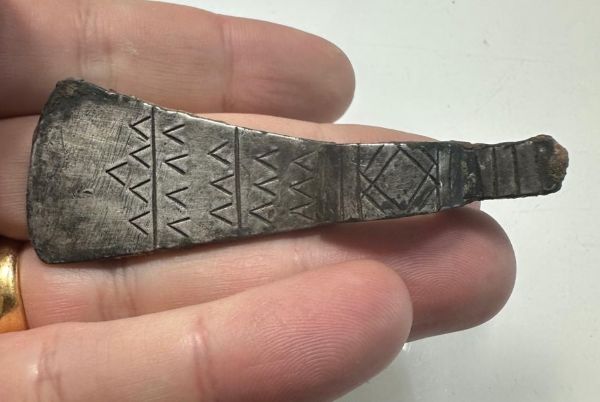 Picture of Ancient Phoenician VOTIVE SILVER AXE HEAD. 500 - 400 B.C