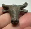 Picture of Ancient LEVANT . IRON AGE SILVER AMULET OF A BULL. 800 - 700  B.C
