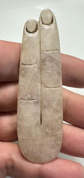 Picture of ANCIENT EGYPT.  STONE "TWO FINGERS" AMULET .   13 CENTURY B.C - NEW KINGDOM