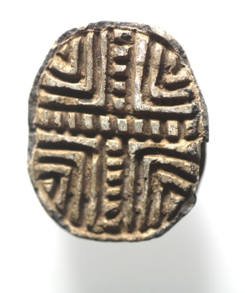 Picture of  Ancient Egypt. Stone Scarab Second Intermediate Period . 1700 - 1500  B.C