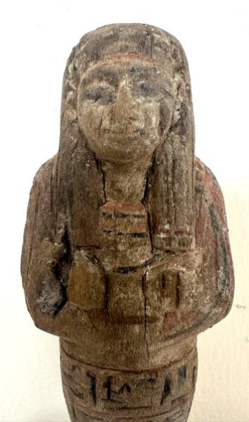 Picture of ANCIENT EGYPT.  NEW KINGDOM. WOOD USHABTI .  1450– 1200 B.C