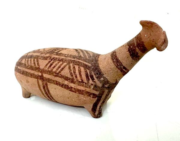 Picture of ANCIENT CYPRIOT ZOOMORPHIC TERRACOTTA PAINTED VESSEL. MIDDLE BRONZE AGE . 1600 B.C
