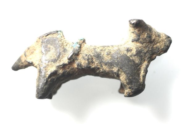 Picture of  ANCIENT LEVANT. IRON AGE. 700 - 600 B.C . BRONZE FIGURE OF A BULL