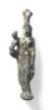 Picture of  ANCIENT EGYPT. BRONZE ISIS HOLDING COBRA STATUE. 1ST CENTURY BC - 2ND CENTURY AD