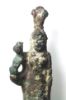 Picture of  ANCIENT EGYPT. BRONZE ISIS HOLDING COBRA STATUE. 1ST CENTURY BC - 2ND CENTURY AD