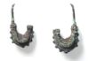 Picture of ANCIENT LEVANT. CURRENCY BEFORE COINS. BRONZE SILVER PLATED EARRING. 800 - 700 B.C