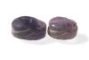 Picture of ANCIENT EGYPT. NEW KINGDOM. TWO AMYTHEST SCARABS. 1400 - 1200 B.C
