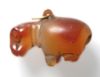 Picture of ANCIENT EGYPT. CARNELIAN HIPPOPOTAMUS WITH THE ORIGINAL ANCIENT GOLD RING ATTACHED. 1250 B.C. NEW KINGDOM