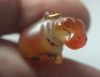Picture of ANCIENT EGYPT. CARNELIAN HIPPOPOTAMUS WITH THE ORIGINAL ANCIENT GOLD RING ATTACHED. 1250 B.C. NEW KINGDOM