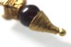 Picture of ANCIENT ACHAEMENID GOLD PENDANT OR PART OF AN EARRING WITH THE ORIGINAL STONE BEAD . 5TH - 4TH CENTURY B.C