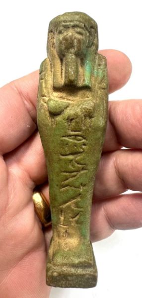 Picture of ANCIENT EGYPT. 26TH DYNASTY. FAIENCE USHABTI. 600 - 300 B.C  FOR SAMEREF PRIEST