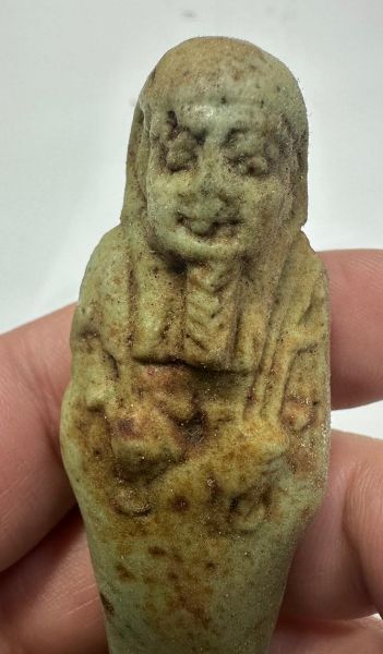 Picture of ANCIENT EGYPT. 26TH DYNASTY. FAIENCE USHABTI. 600 - 300 B.C