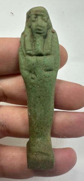 Picture of ANCIENT EGYPT. 26TH DYNASTY. FAIENCE USHABTI. 600 - 300 B.C