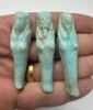 Picture of ANCIENT EGYPT. 26TH DYNASTY. LOT OF 3 FAIENCE USHABTI. 600 - 300 B.C
