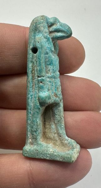 Picture of ANCIENT EGYPT. 26TH DYNASTY. LARGE FAIENCE TOTH AMULET. 600 - 300 B.C