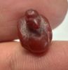 Picture of ANCIENT EGYPT. 26TH DYNASTY. BEAUTIFUL CARNELIAN DUCK AMULET . 600 - 300 B.C