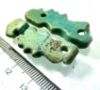 Picture of ANCIENT EGYPT. 26TH DYNASTY. LOT OF TWO SONS OF HORUS AMULETS. FAIENCE . 600 - 300 B.C