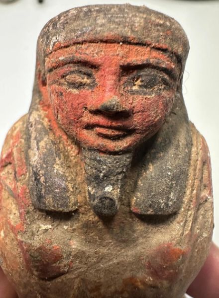 Picture of ANCIENT EGYPT. 19TH DYNASTY. NEW KINGDOM. WOOD USHABTI.  1292–1191 B.C.   BEAUTIFUL QUALITY