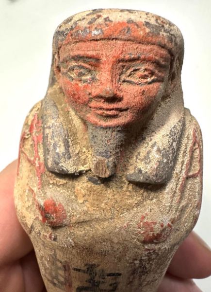 Picture of ANCIENT EGYPT. 19TH DYNASTY. NEW KINGDOM. WOOD USHABTI.  1292–1191 B.C  BEAUTIFUL QUALITY