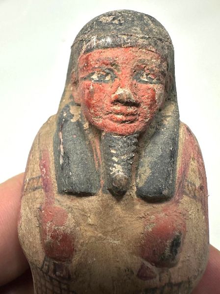 Picture of ANCIENT EGYPT. 19TH DYNASTY. NEW KINGDOM. WOOD USHABTI.  1292–1191 B.C  BEAUTIFUL QUALITY