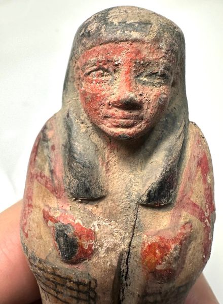 Picture of ANCIENT EGYPT. 19TH DYNASTY. NEW KINGDOM. WOOD USHABTI OF A LADY.  1292–1191 B.C  BEAUTIFUL QUALITY