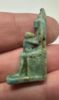 Picture of ANCIENT EGYPT. 26TH DYNASTY . 600 - 300 B.C. ISIS NURNSING BABY HORUS FAIENCE AMULET