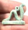 Picture of ANCIENT EGYPT. 26TH DYNASTY. FAIENCE  AMULET OF A COBRA. 600 - 300 B.C