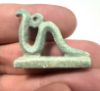 Picture of ANCIENT EGYPT. 26TH DYNASTY. FAIENCE  AMULET OF A COBRA. 600 - 300 B.C