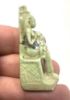 Picture of ANCIENT EGYPT. 26TH DYNASTY . 600 - 300 B.C. ISIS NURNSING BABY HORUS FAIENCE AMULET