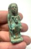 Picture of ANCIENT EGYPT. 26TH DYNASTY. FAIENCE  LADY WITH A BABOON AMULET . 600 - 300 B.C