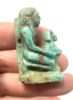 Picture of ANCIENT EGYPT. 26TH DYNASTY. FAIENCE  LADY WITH A BABOON AMULET . 600 - 300 B.C