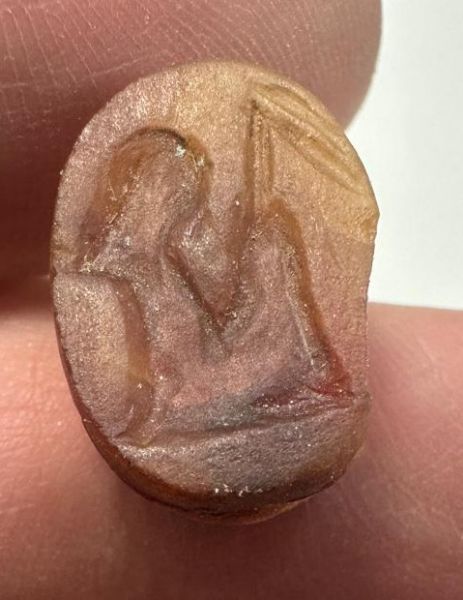 Picture of   Ancient Egypt. Carnelian Stone Scarab. New Kingdom . 14th - 13TH Century B.C