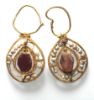 Picture of   Ancient Roman. Pair of Gold Earring with original ancient beads. 300 - 400 A.D