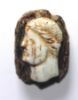Picture of   Ancient Roman.  GLASS (AMBER) & STONE CAMEO. 200 - 300 A.D