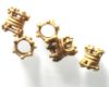 Picture of   Ancient Roman. A GROUP OF 5 GOLD SPACERS. BEAUTIFUL WORK. 300 - 400 A.D
