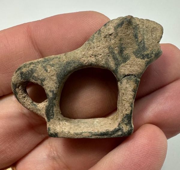 Picture of   Ancient LEVANT. ISLAMIC BRONZE MOUNT OF A LION. 7TH - 8TH CENTURY A.D