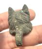 Picture of Ancient Roman Bronze Mount. Dog. glass eyes. 200 - 300 A.D
