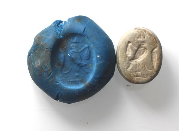 Picture of  Ancient LEVANT. PHOENICIAN STONE SCARABOID 600 - 500 B.C