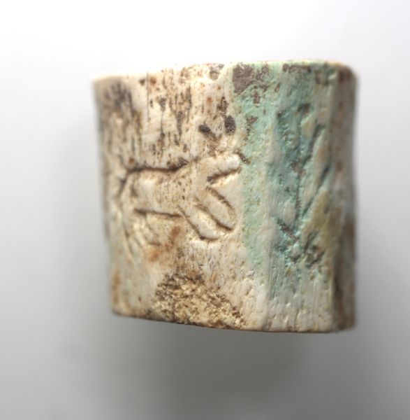 Picture of  Ancient LEVANT. PHOENICIAN? BONE CYLENDER SEAL  600 - 500 B.C