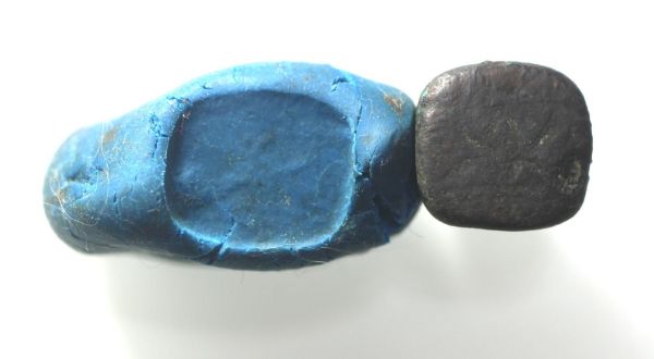 Picture of Ammonite, Iron Age II, 7th-6th century BC. Bronze Seal. 